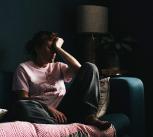 Tired looking woman