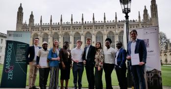 Climate Challenge winners pose for a photo at King's College