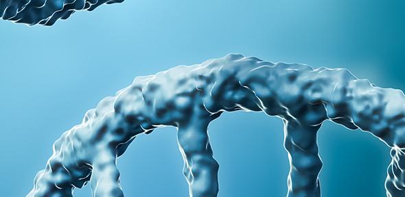 Illustration of mRNA strand