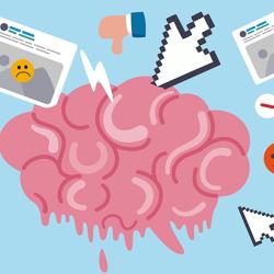 Illustration representing potential online harms